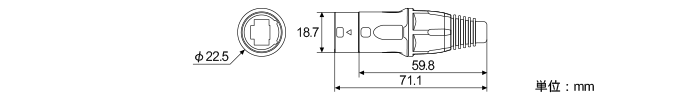 RJ-45RlN^F22.5~71.1mm